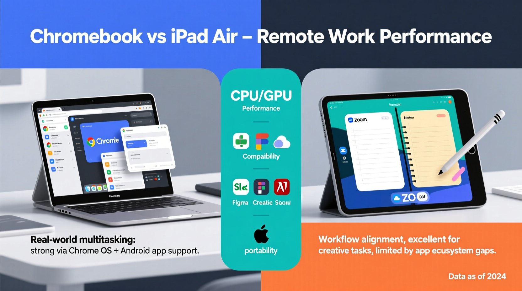 Chromebook vs iPad Air for Remote Work Efficiency