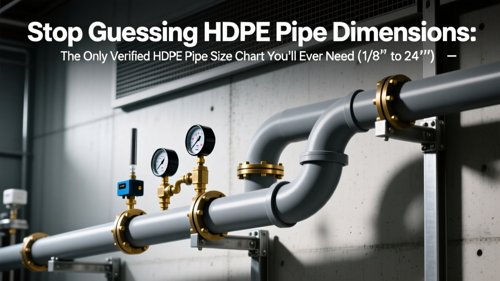 Verified HDPE Pipe Size Chart: 1/8″ to 48″ NPS