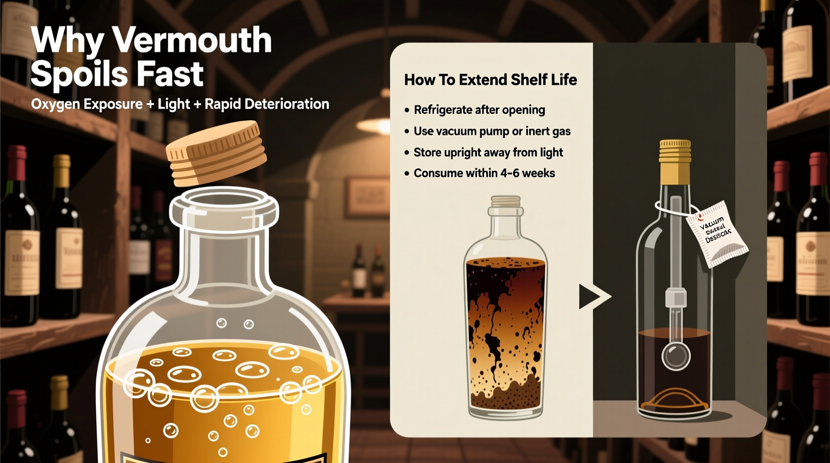 why does my vermouth go bad so fast after opening and how to extend life
