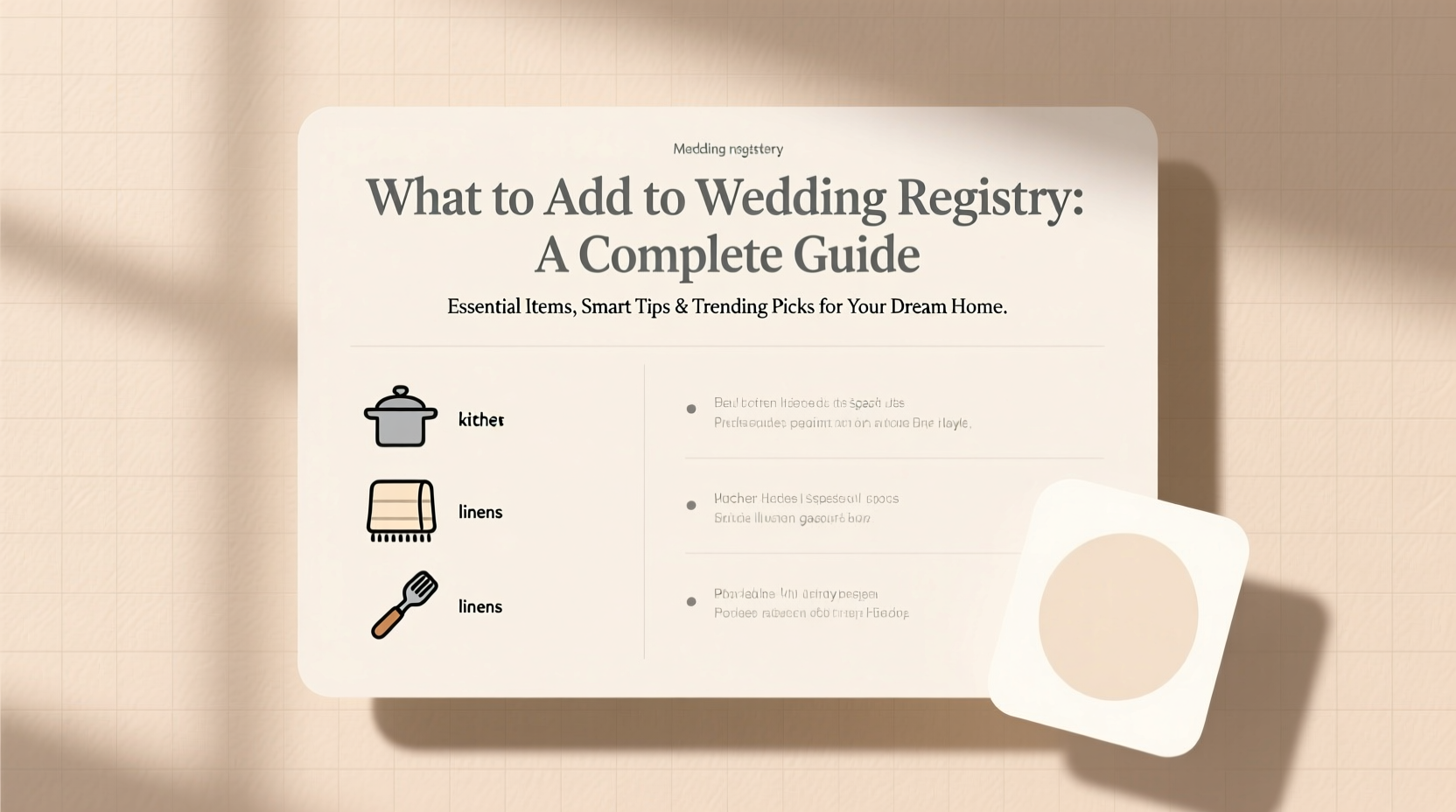 what to add to wedding registry