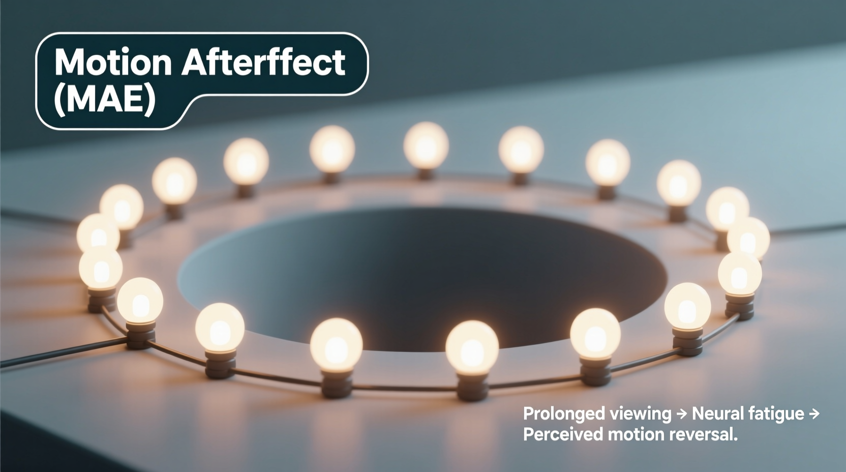 why do blinking lights sometimes appear to move in one direction optical illusion