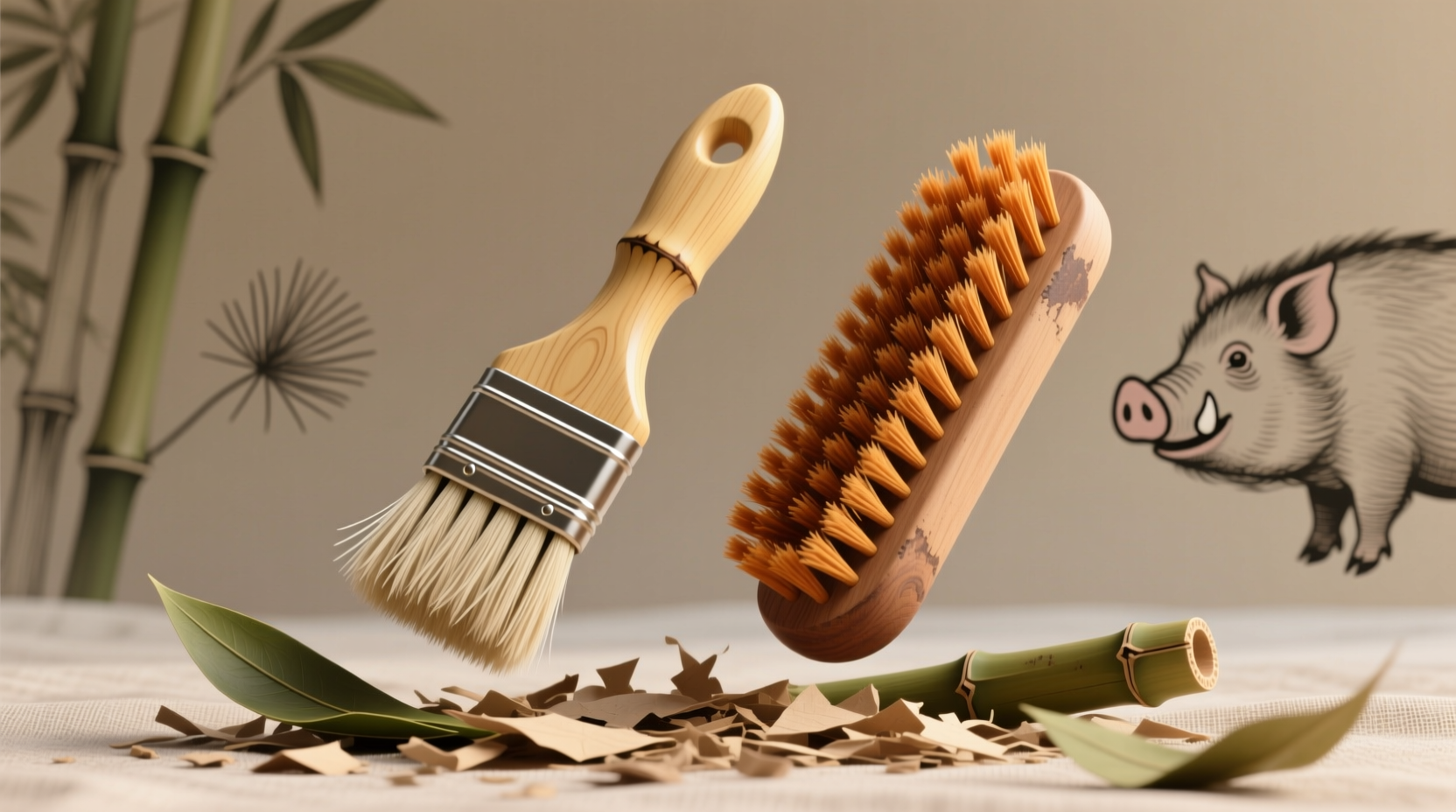 eco friendly cleaning tips bamboo vs boar bristle brushes