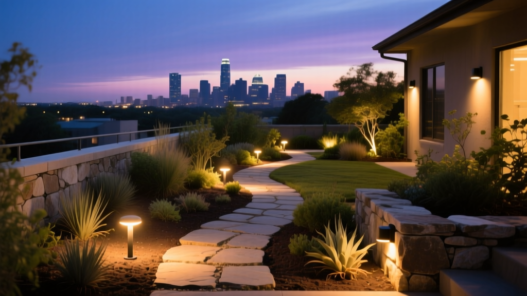 Austin Rooftop Garden Cuts Light Trespass with Optics