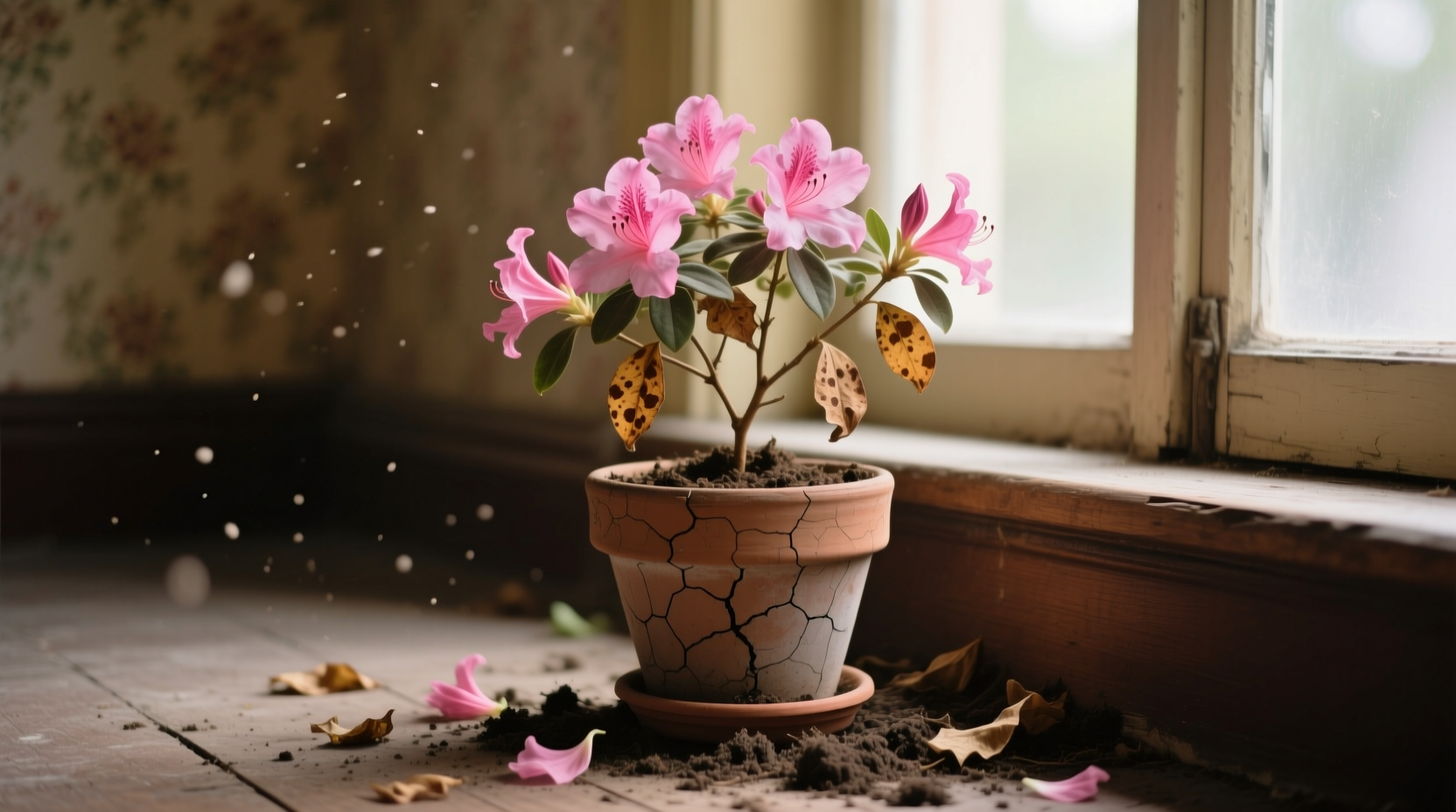 indoor azalea dying