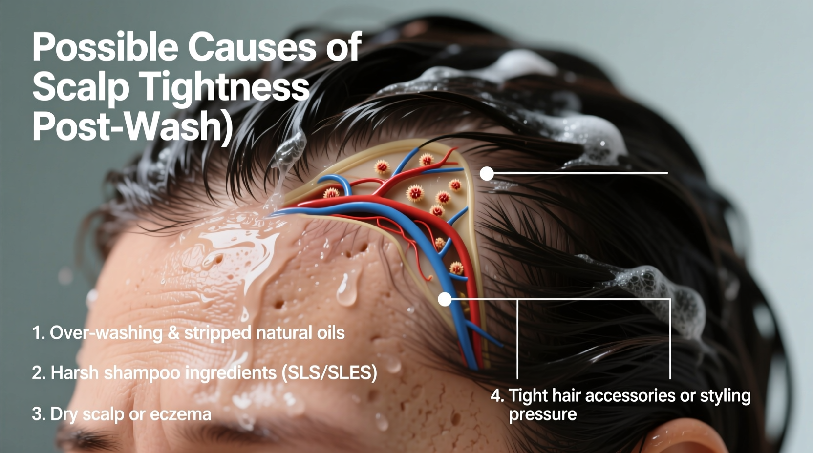 why does my scalp feel tight after washing possible causes explained