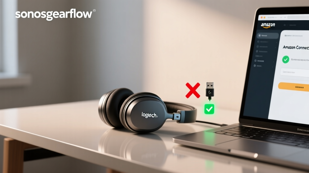 Logitech USB Headphones Not Working in Amazon Connect