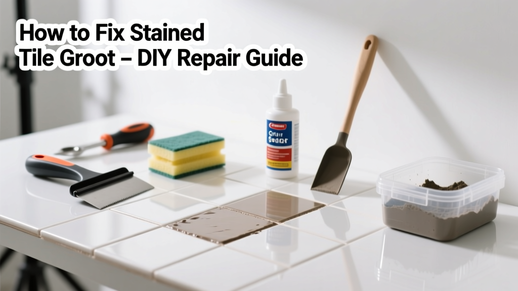 How to Fix Stained Tile Grout: DIY Repair Guide