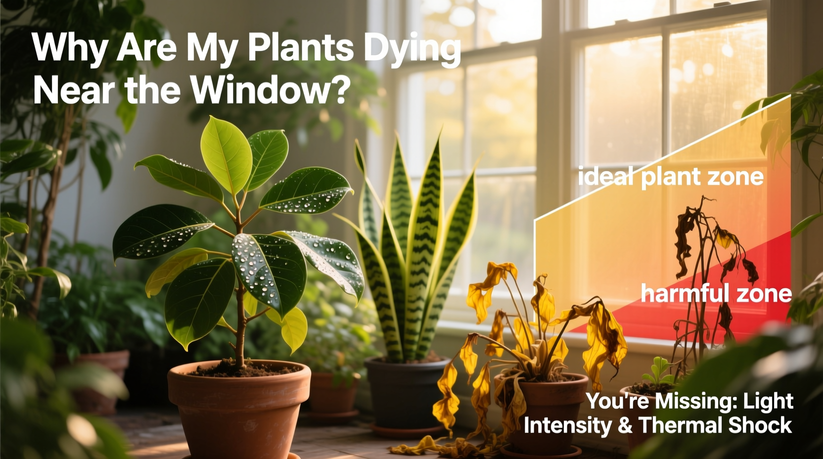 why do my plants keep dying near the window and what am i missing