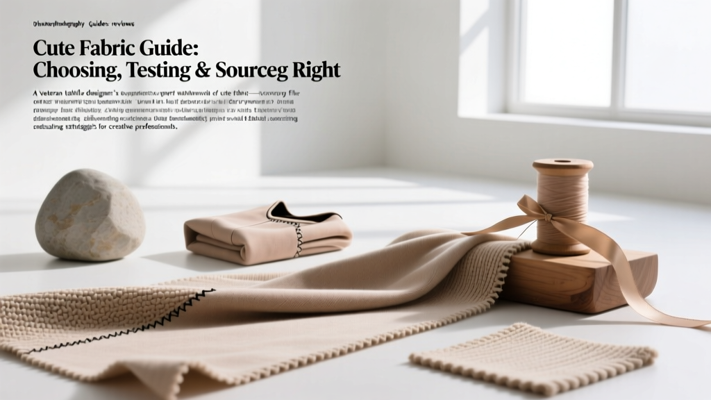 Cute Fabric Guide: Choosing, Testing & Sourcing Right