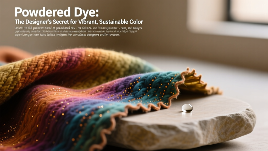 Powdered Dye: The Designer’s Secret for Vibrant, Sustainable Color