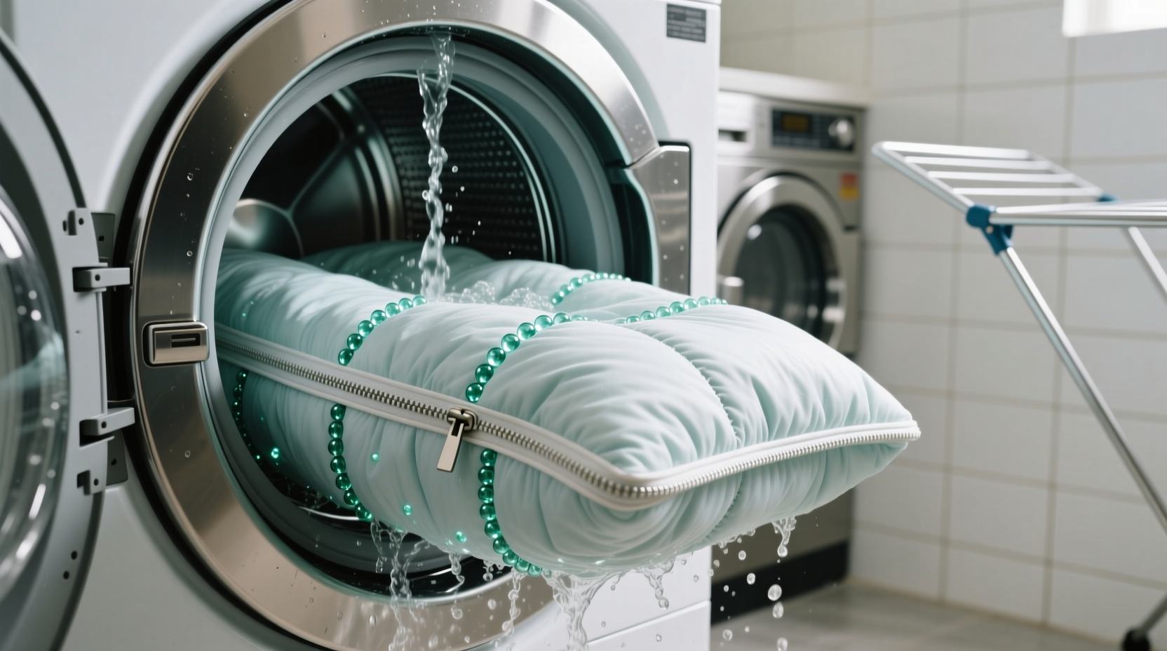 how to launder glass bead weighted blankets safely