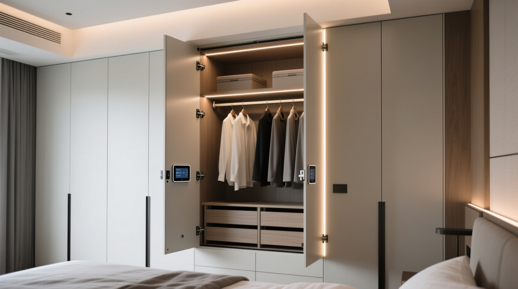 closet organization tips smart tech without visual clutter