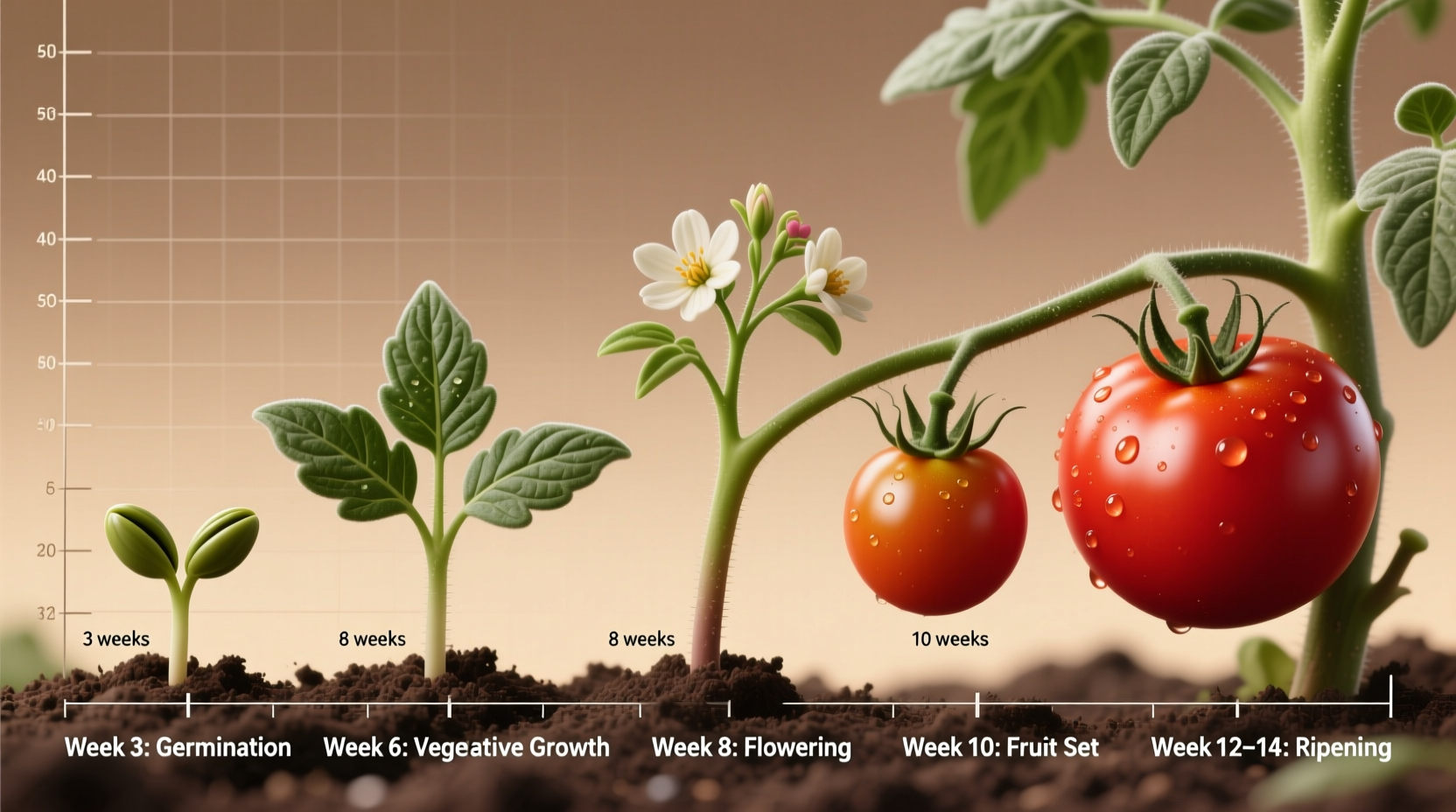 Tomato Plant Growth Timeline: From Seed to Harvest (60-100 Days)