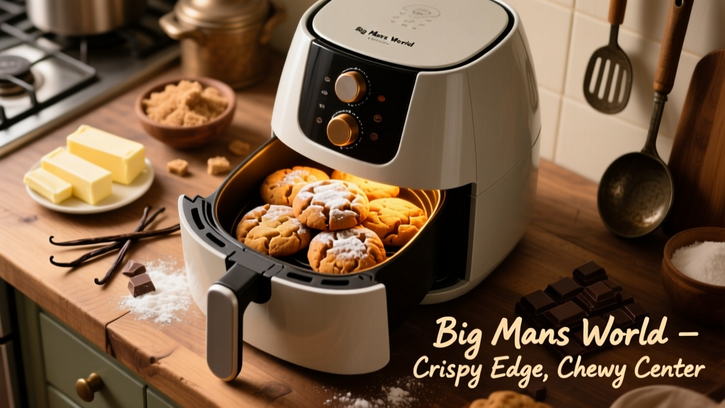 Air Fryer Big Man's World Cookies: Crispy-Edge, Chewy-Center