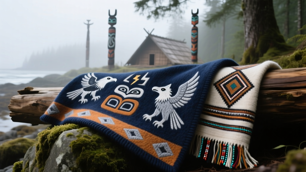 Haida Woolen Button Blanket Design Rules And Crest Symbolism