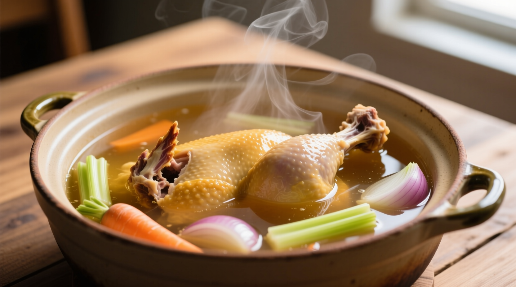 Poulet rôti juteux après cuisson