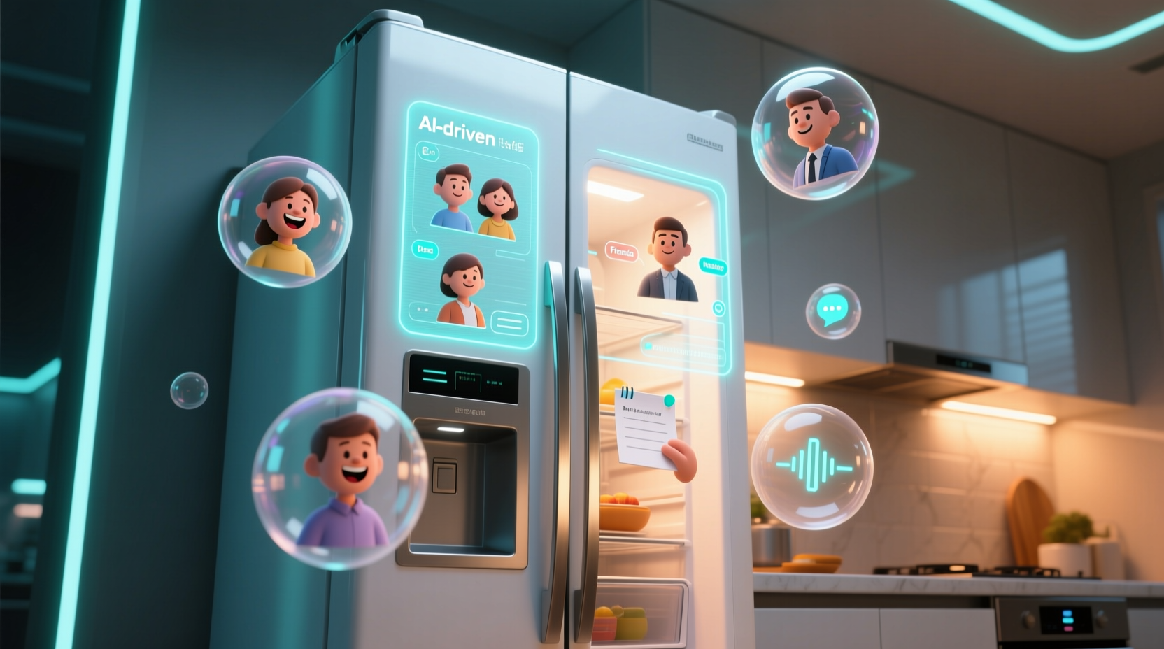 fridge creates private mini social networks for you and