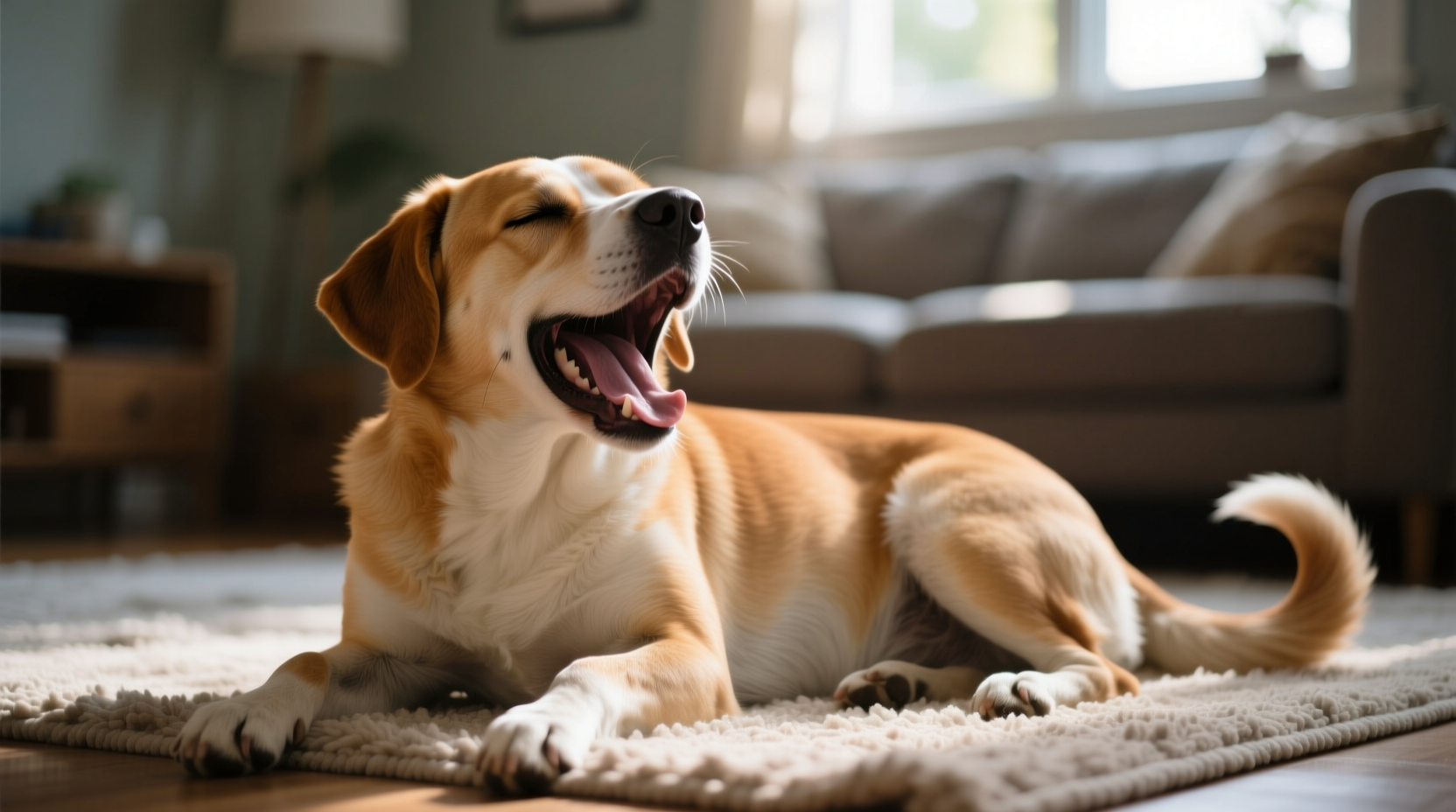 why does my dog sigh loudly when lying down what it means