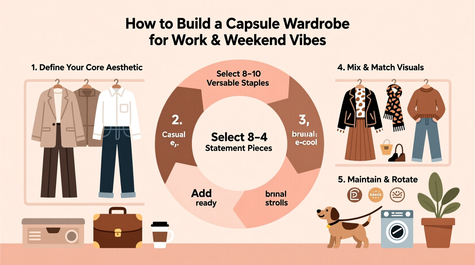 how to build a capsule wardrobe that fits both work and weekend vibes