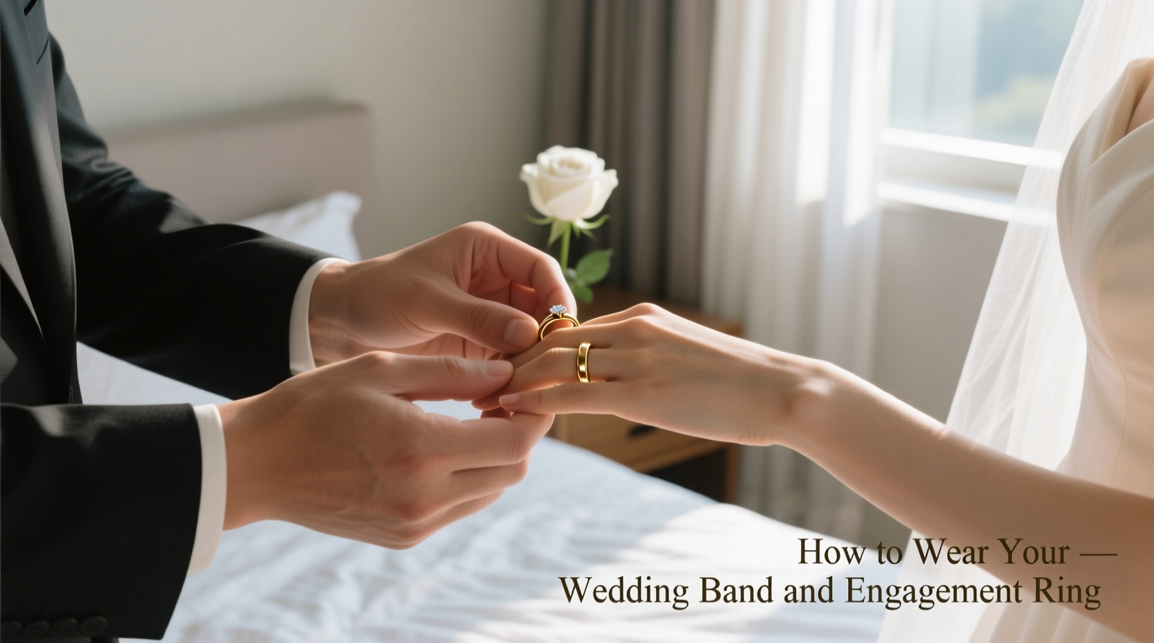 how do you wear your wedding band and engagement ring