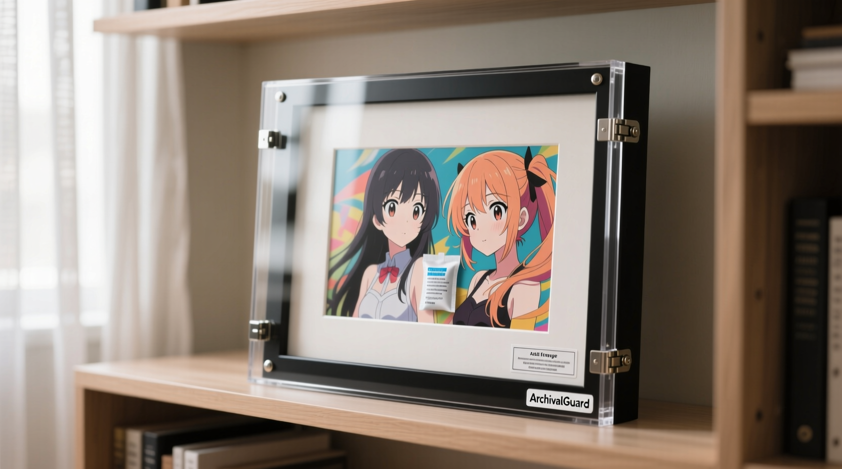 how to store anime art prints without curling