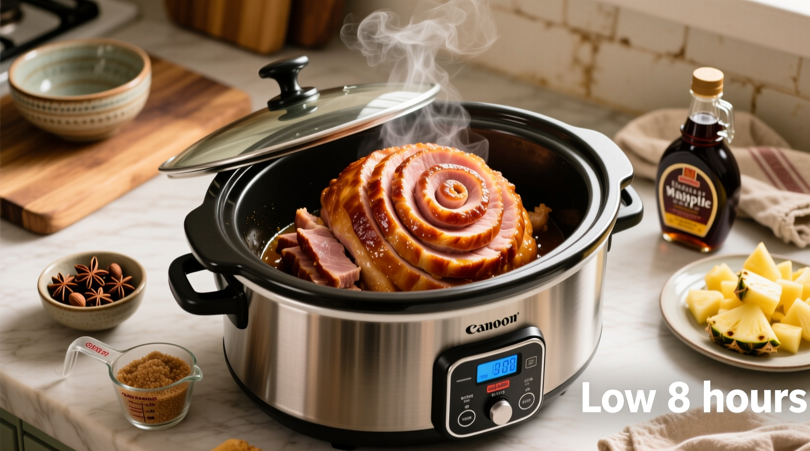 how to cook a ham in a slow cooker