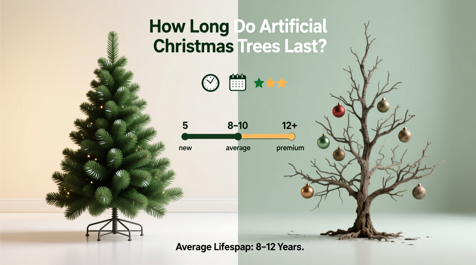 how long do artificial christmas trees last