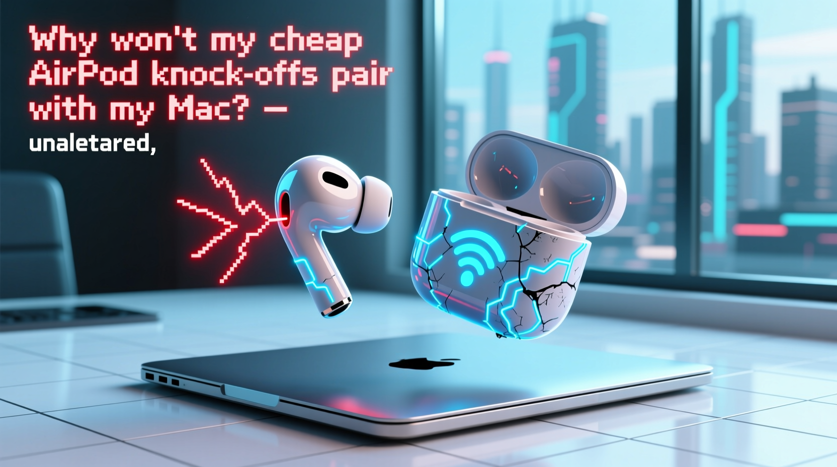 why wont my cheap airpod knock offs pair with my mac