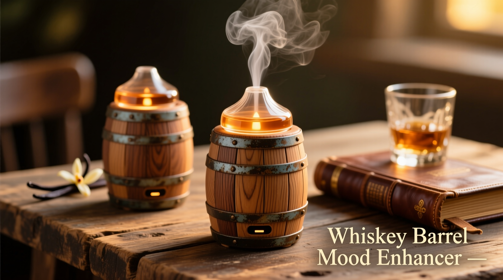 Aromatherapy Diffusers With Whiskey Barrel Scents Mood Enhancers, image size:1664x928