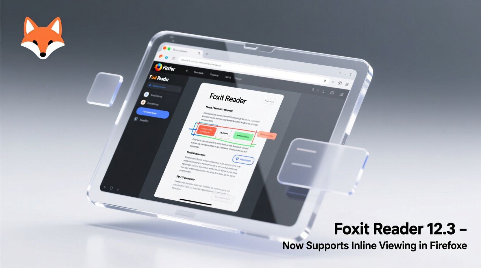 foxit reader updates supports inline viewing in firefo