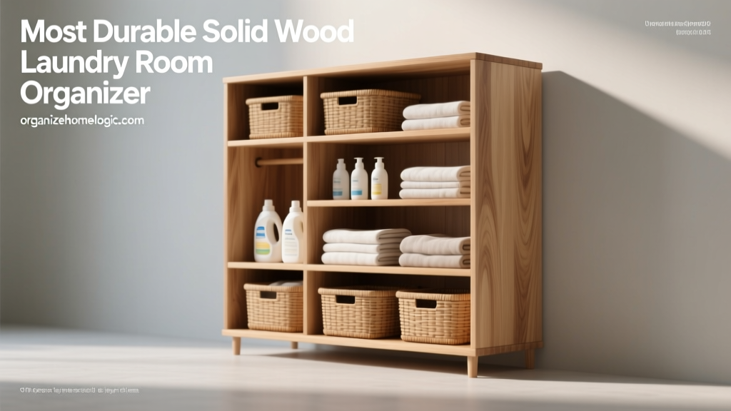 Most Durable Solid Wood Laundry Room Organizer