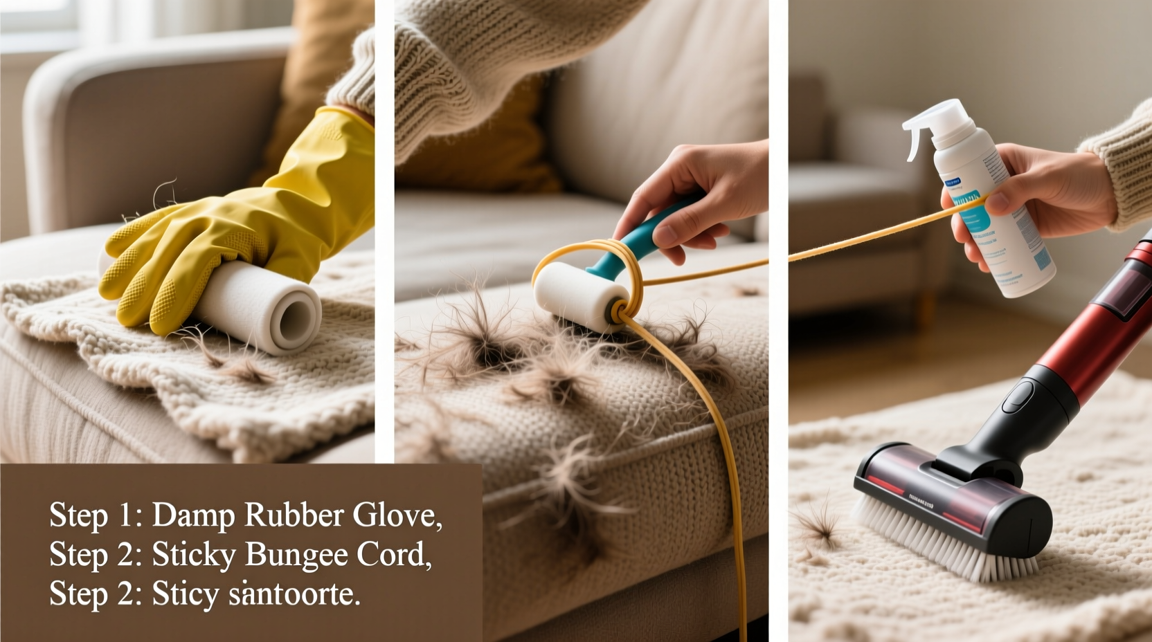 how to remove pet hair from furniture and clothes without a lint roller