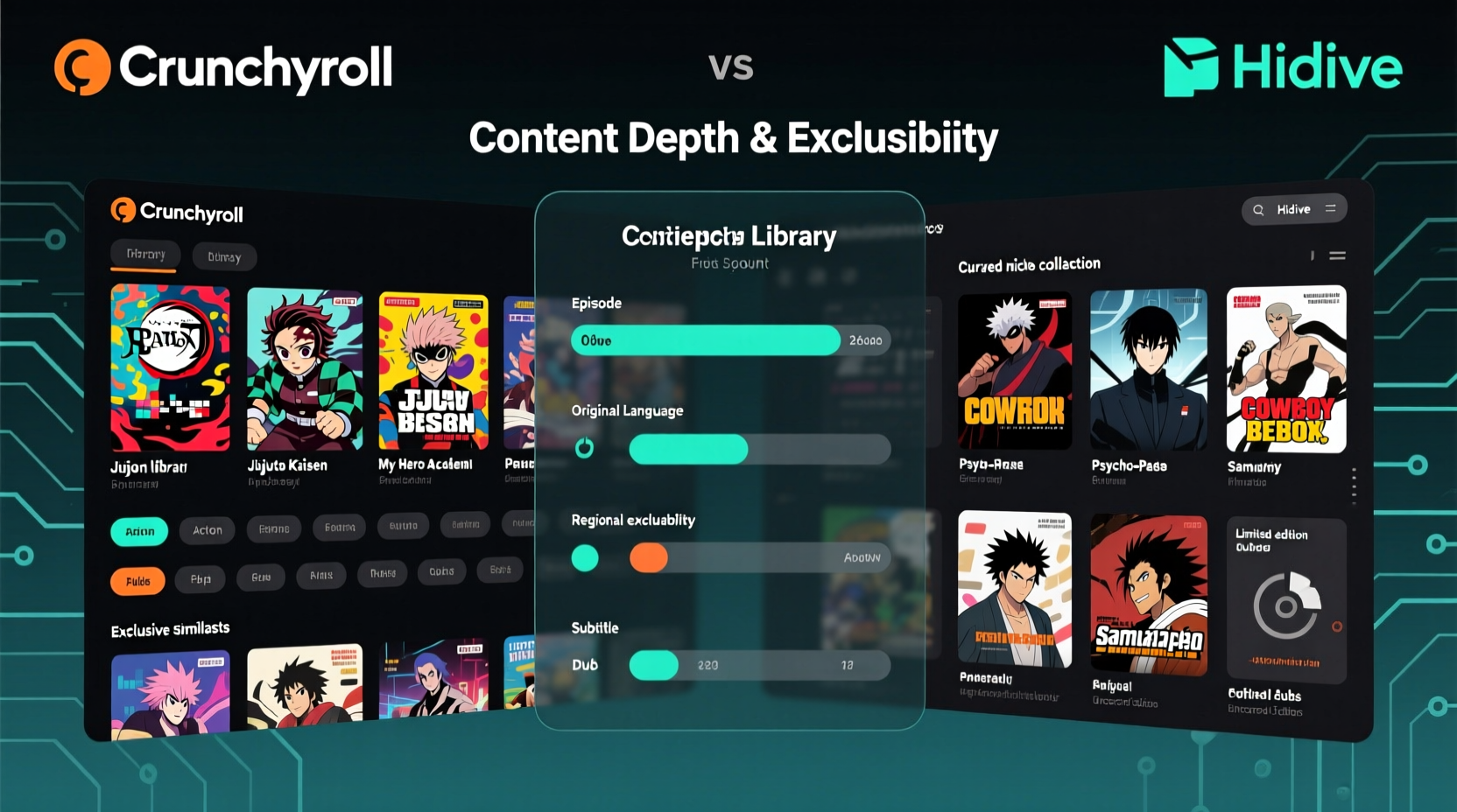 anime streaming services comparison crunchyroll vs hidive content library deep dive