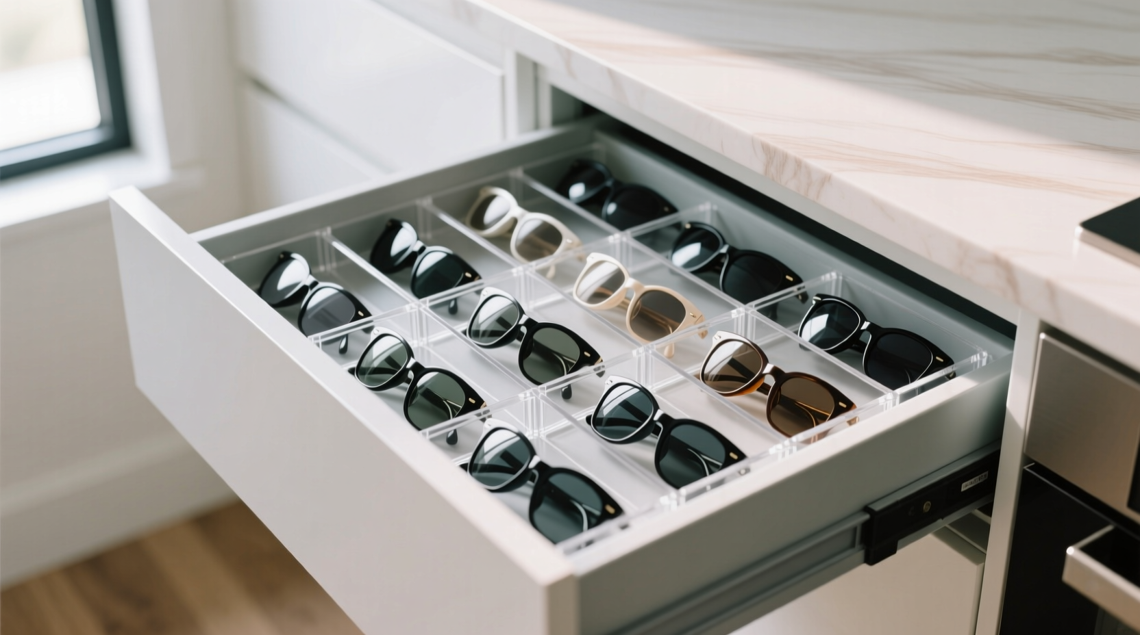 sunglasses storage without velvet cases