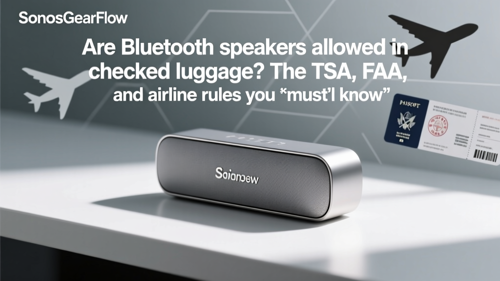 Are Bluetooth Speakers Allowed In Checked Luggage (2026)