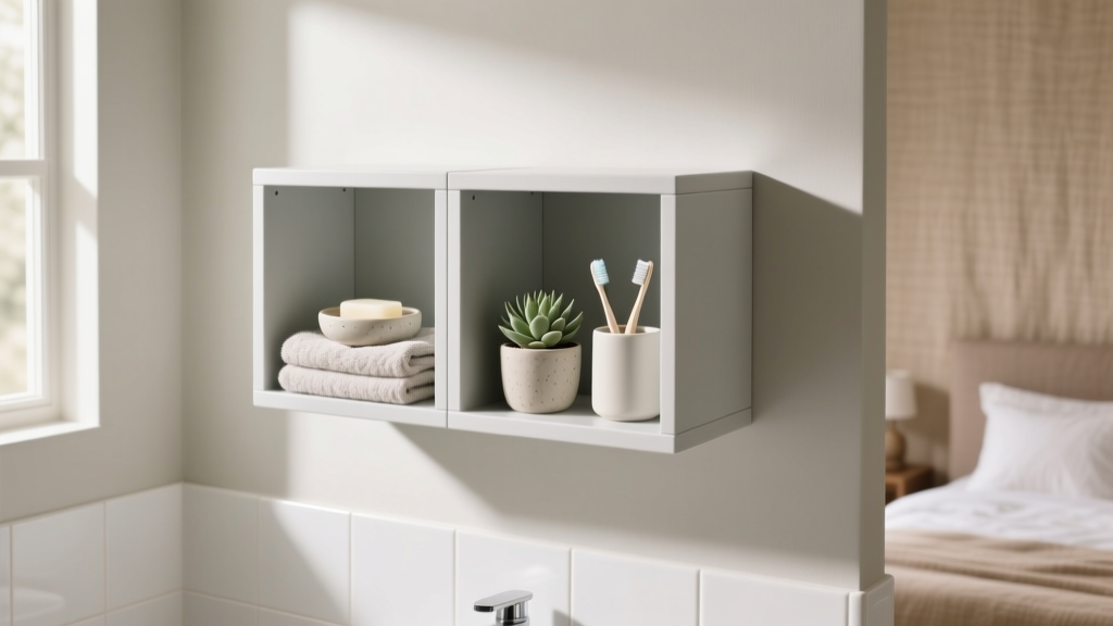 Best 2-Cube Shelf for Small Bathrooms & Bedrooms