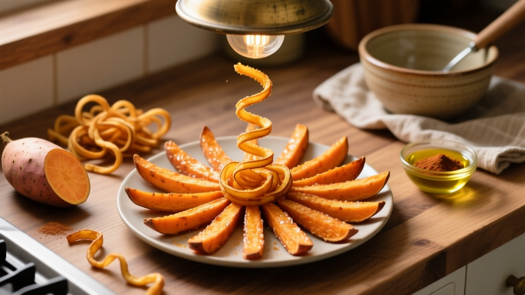 Air Fryer Spiralized Sweet Potato: Crispy, Not Soggy