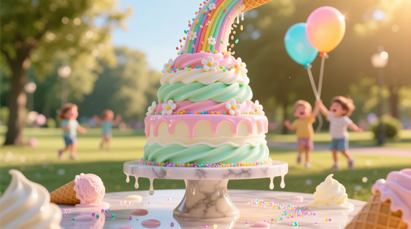 easy ice cream cake