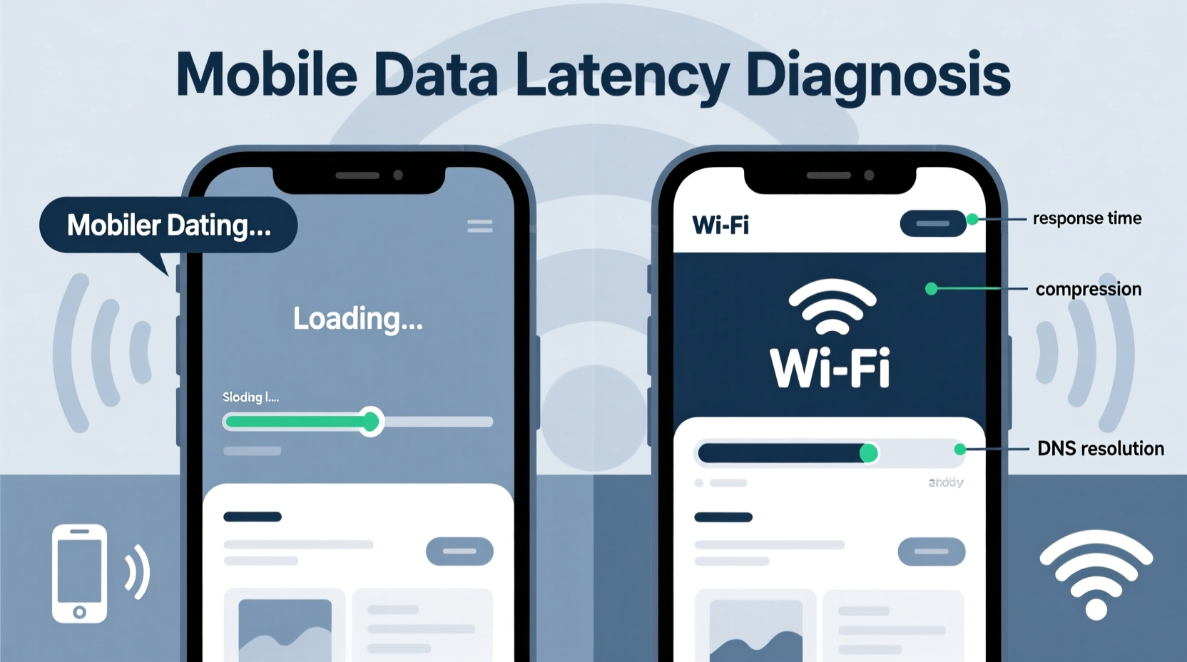 why do some websites load slowly only on mobile data diagnosis