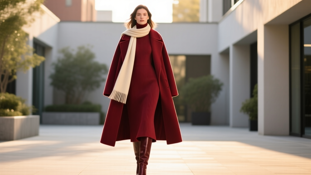 How to Layer a Midi Dress in Cold Weather