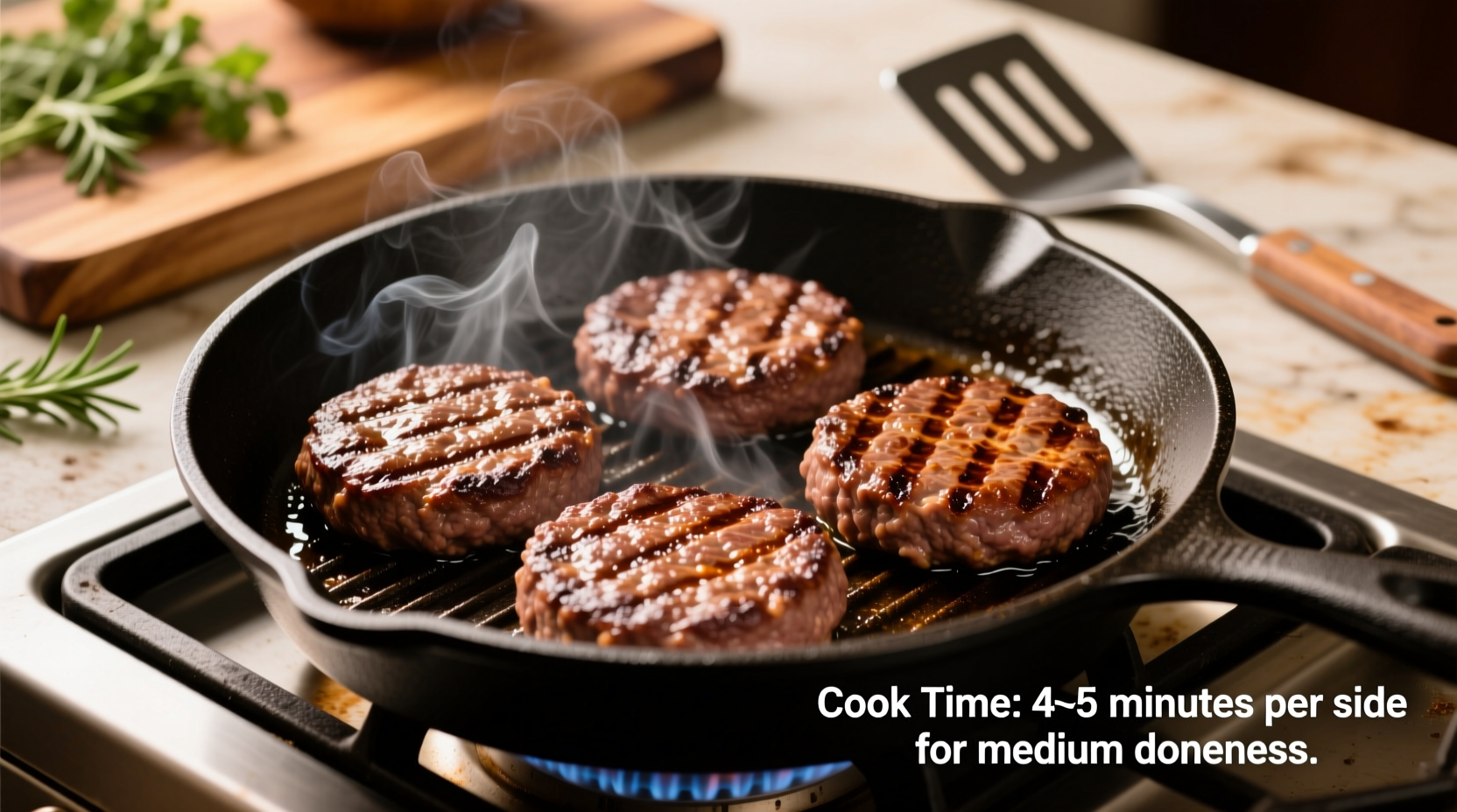 how long to cook hamburger patties