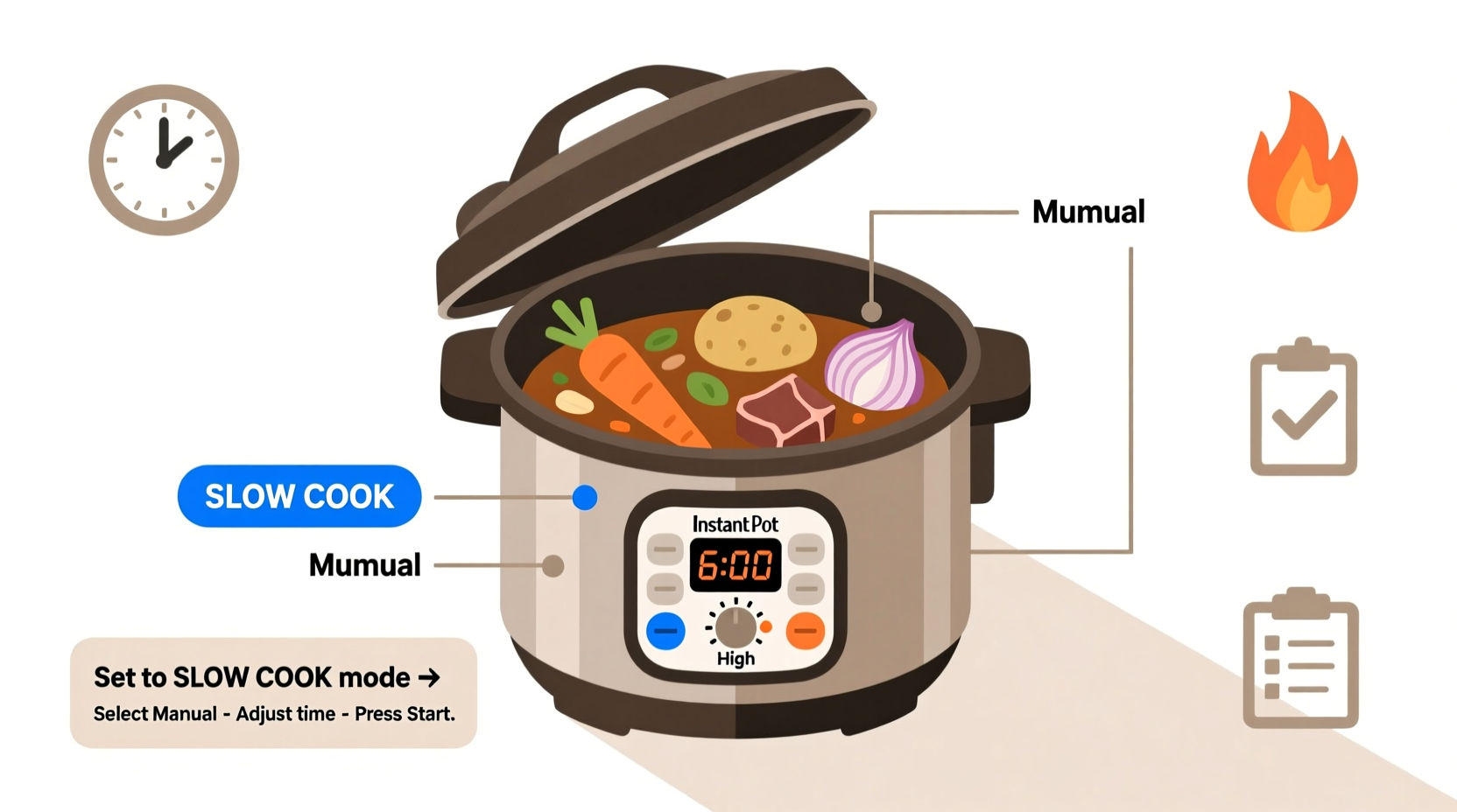 how to use an instant pot as a slow cooker