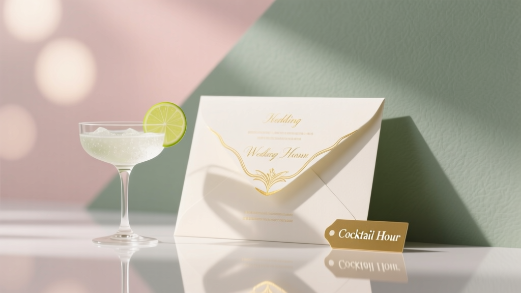 Cocktail Hour on Wedding Invitations: Where & How to List It
