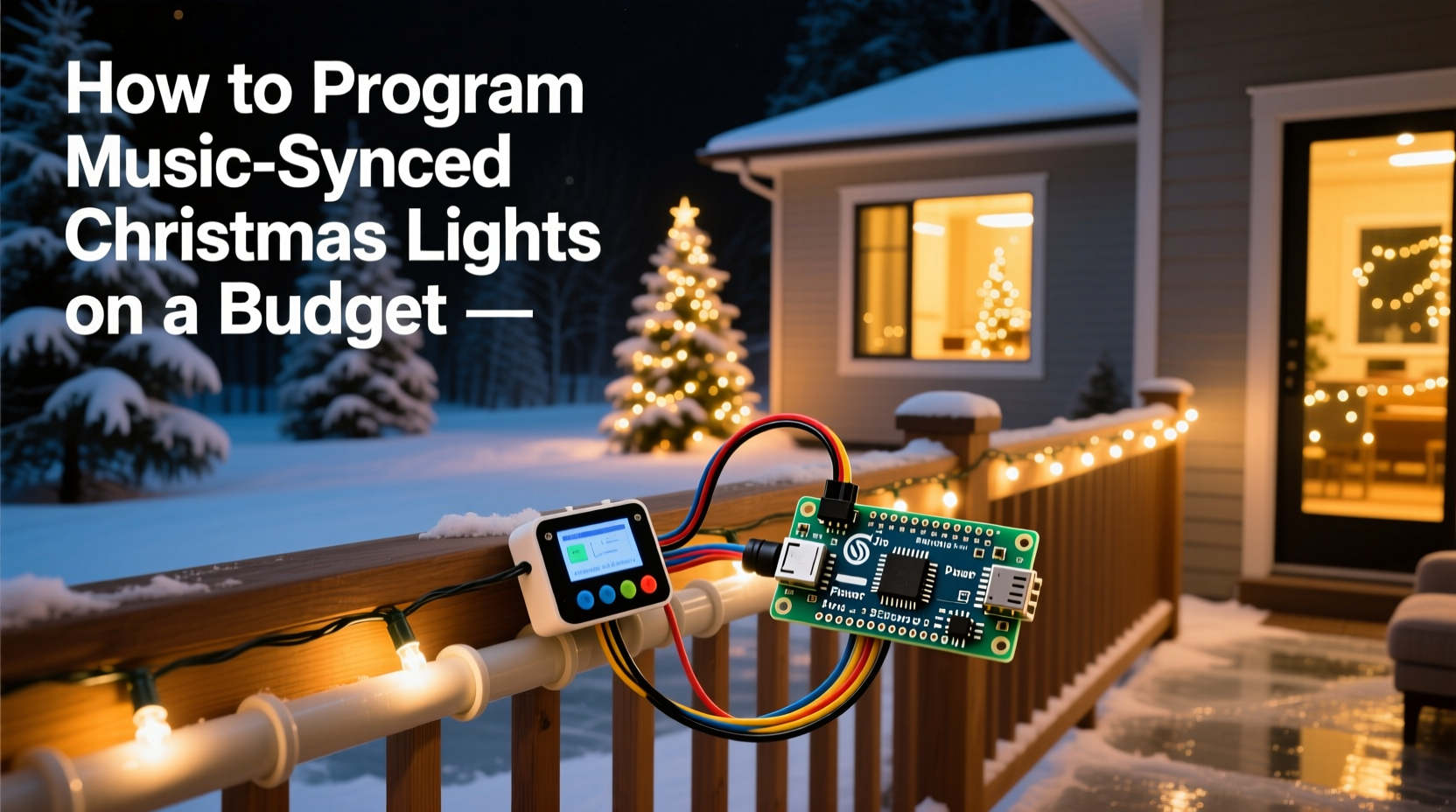 how to program music synchronized christmas lights on a budget