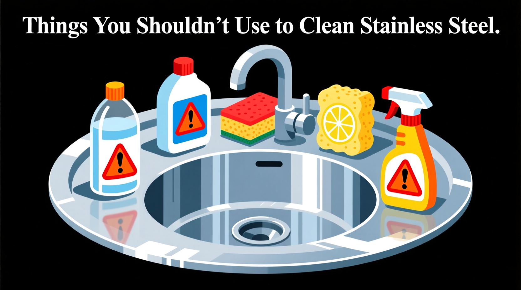 things you shouldnt use to clean stainless steel