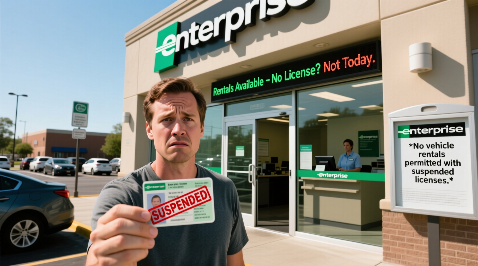 can you rent a car with a suspended license enterprise