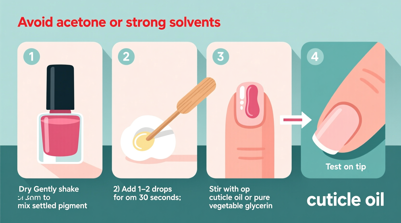 how to revive dry nail polish without adding harmful solvents
