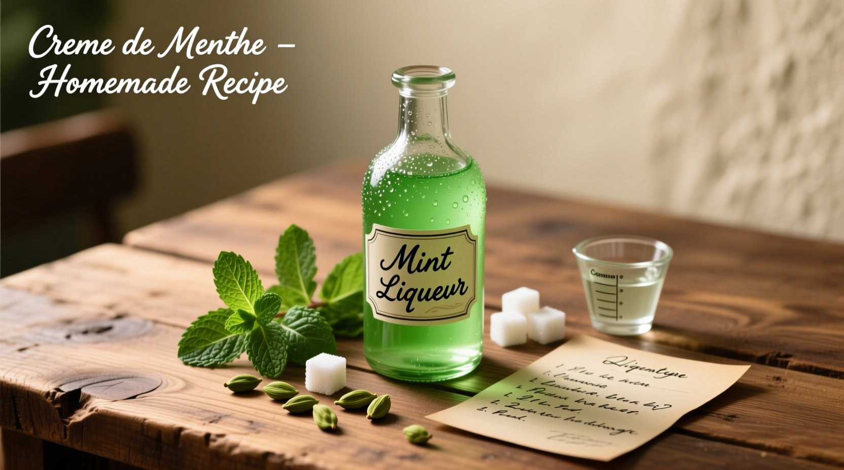 diy homemade creme de menthe recipe