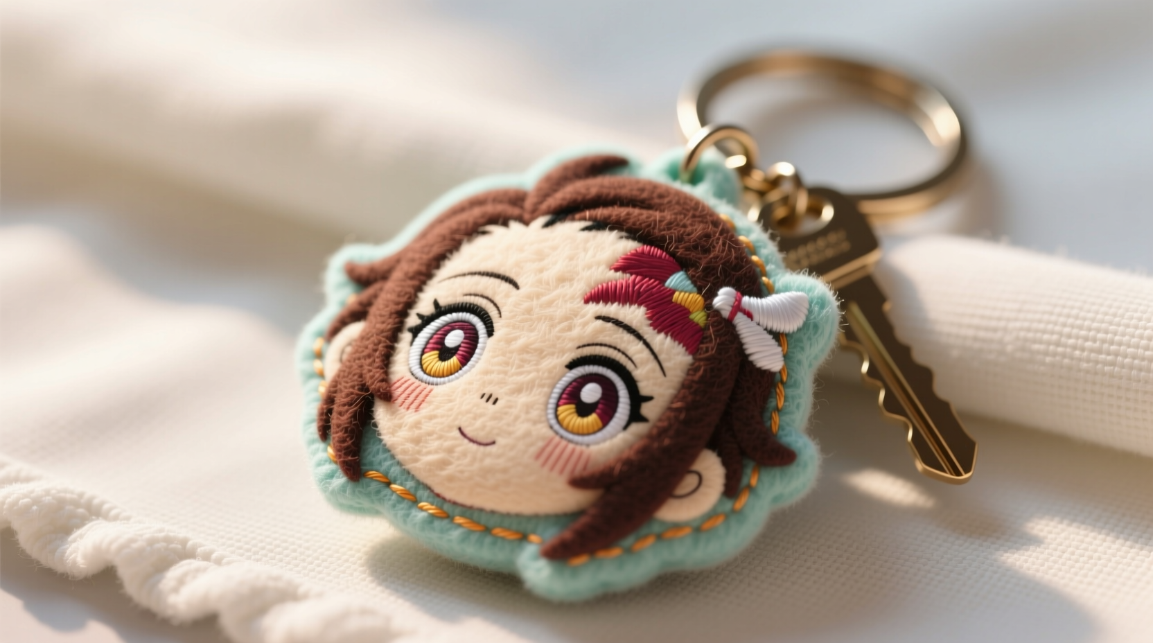 steam clean felt anime keychains safely