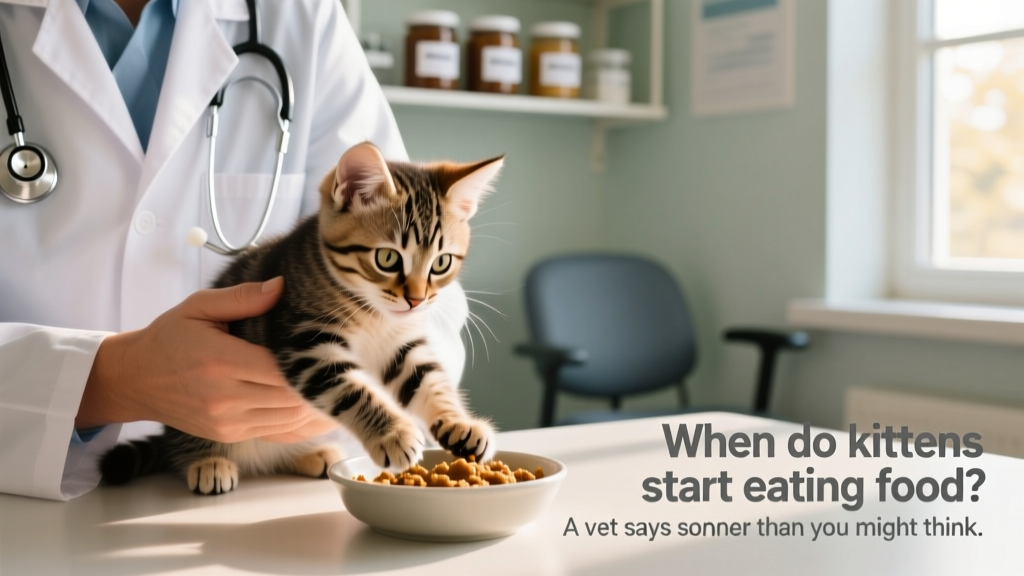 When Do Kittens Start Eating Food? A Veterinarian Says Sooner Than You Might Think